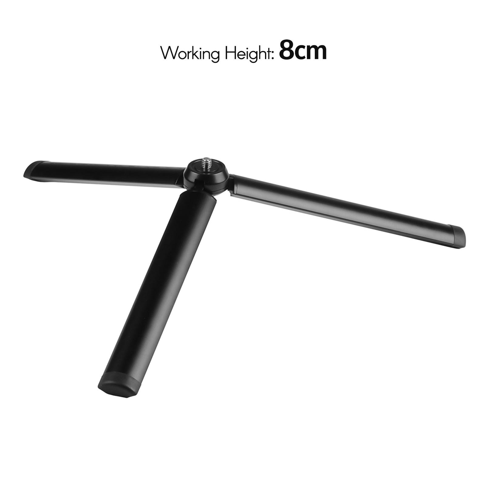 Chân máy để bàn bằng nhôm 8cm 1/4 inch đa năng cho máy ảnh DSLR SLR hoặc điện thoại