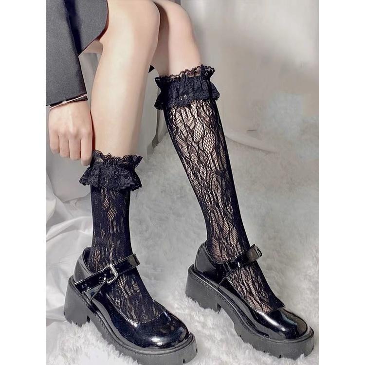 Tất LOLITA REN co giãn siêu đỉnh Tất Lolita fullsize 2 màu dành cho nữ