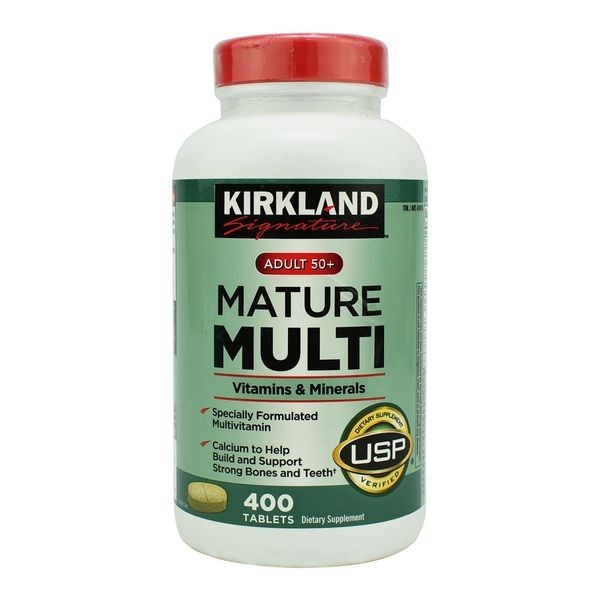 Vitamin tổng hợp cho người từ 50 tuổi Mature Multi Vitamins & Minerals Kirkland tăng sức đề kháng, hỗ trợ xương, răng và cơ bắp khỏe  - OZ Slim Store