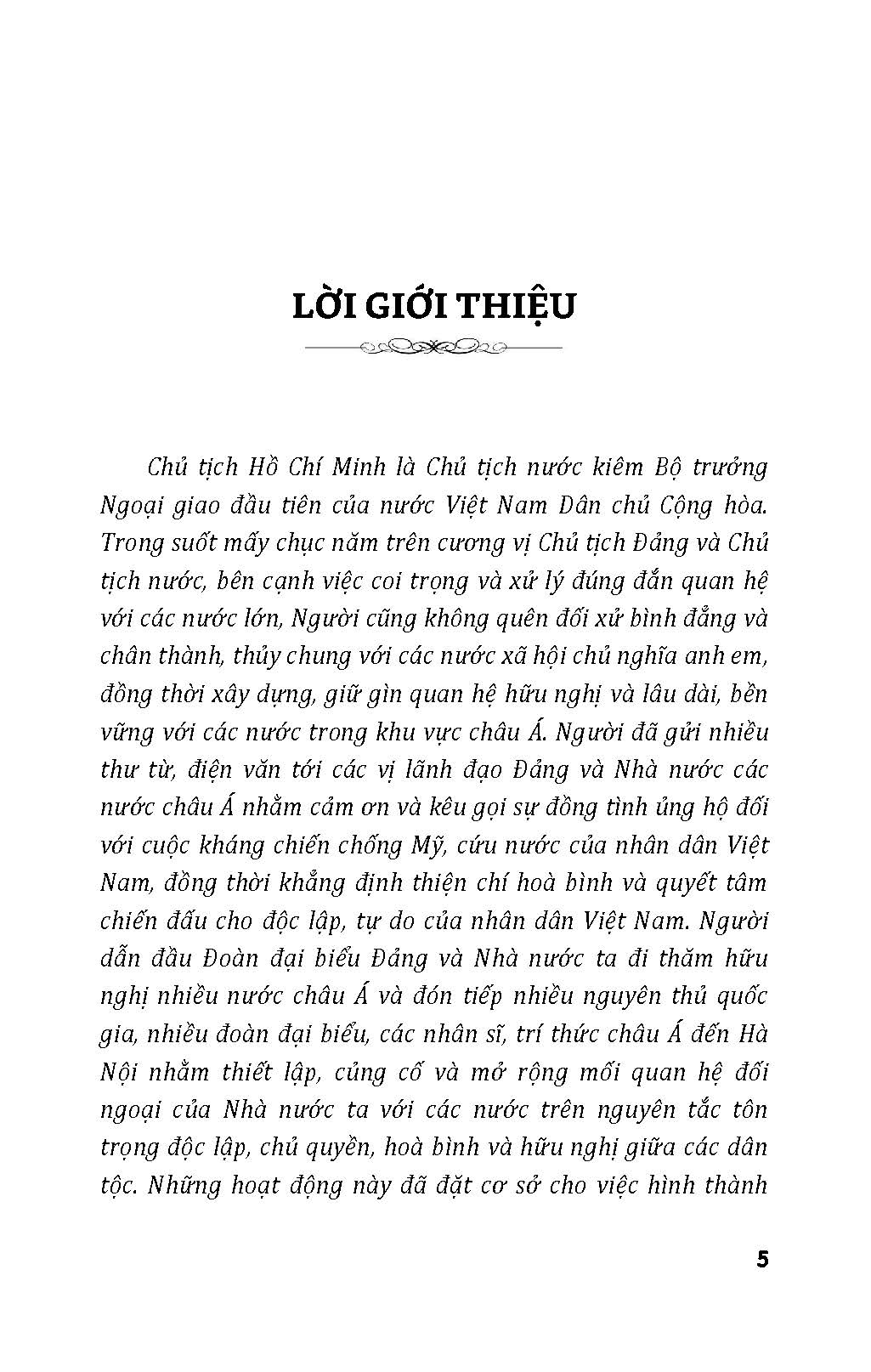 Chủ Tịch Hồ Chí Minh Với Các Nước Châu Á