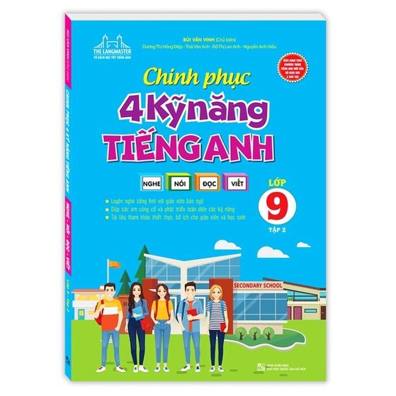 Sách - Combo 2 cuốn Chinh phục 4 kỹ năng tiếng nghe - nói - đọc - viết lớp 9