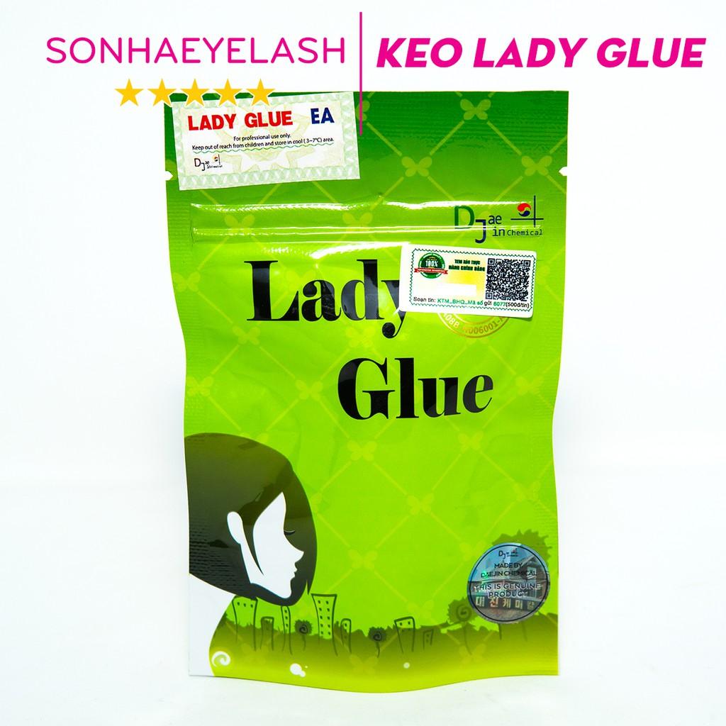 Keo lady glue, keo lady xanh, dòng keo khô nhanh dành cho thợ nối mi chuyên nghiệp