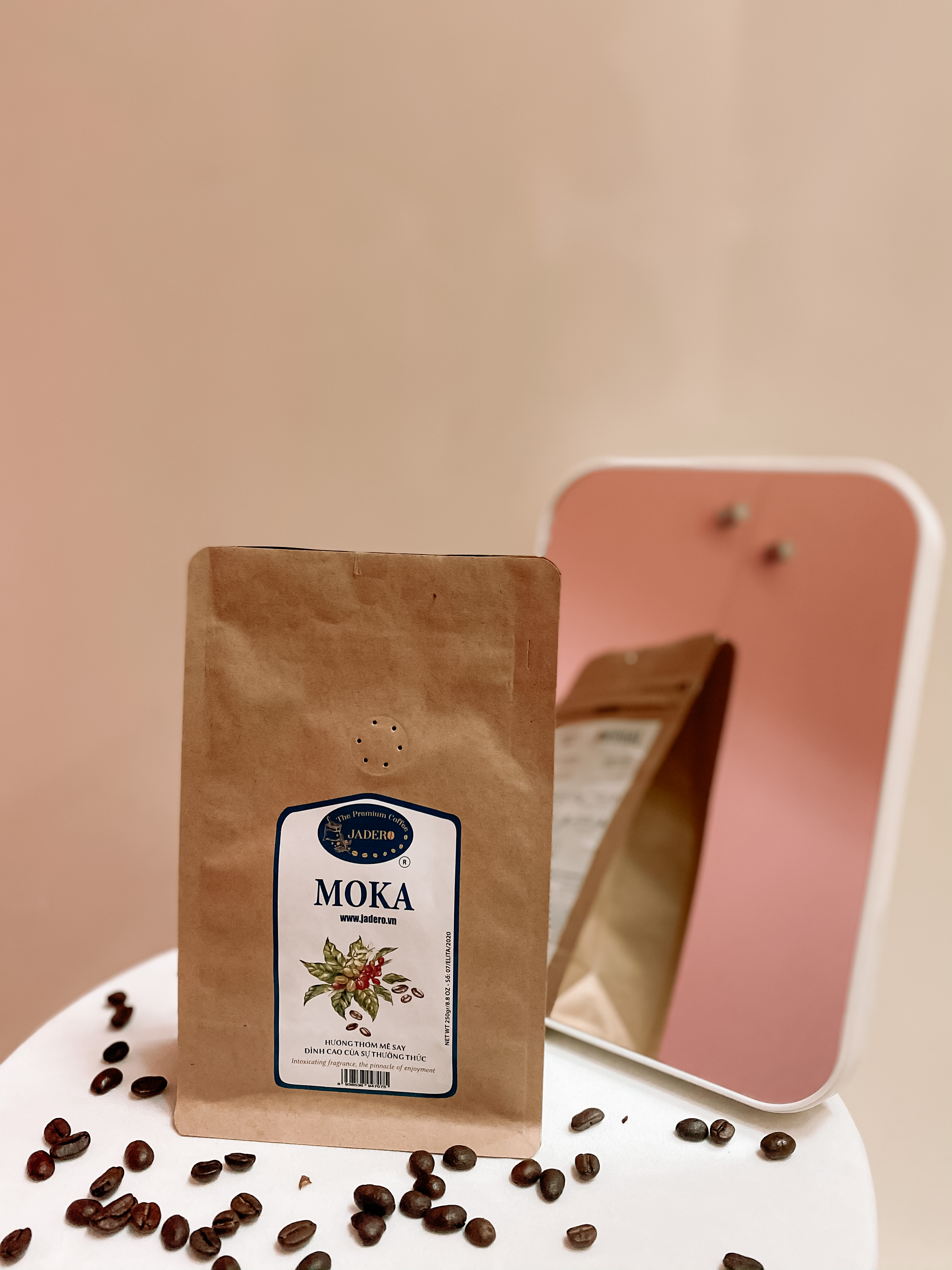 MOKA CAFE Pha Máy nguyên chất rang mộc Cầu Đất, Đà Lạt - Lâm Đồng - 250GR