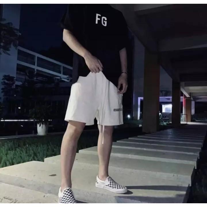 Quần short nỉ Quần đùi unisex nam nữ ES.ENTIALS 3 màu THE 1992