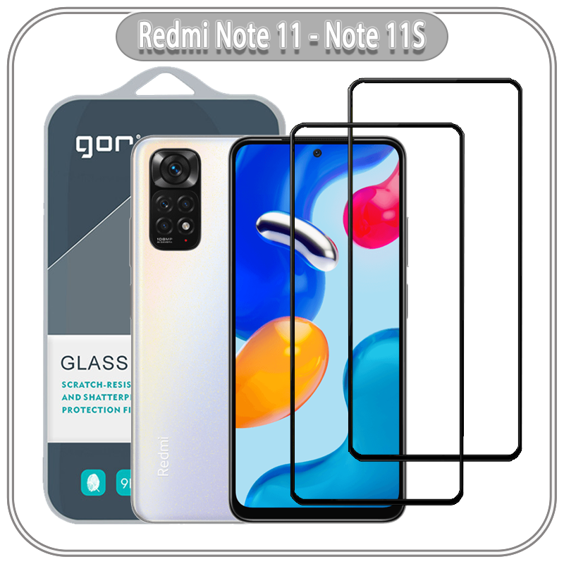 Bộ 2 miếng cường lực GOR Full 2.5D cho Xiaomi Redmi Note 11 - 11S 4G - Hàng nhập khẩu