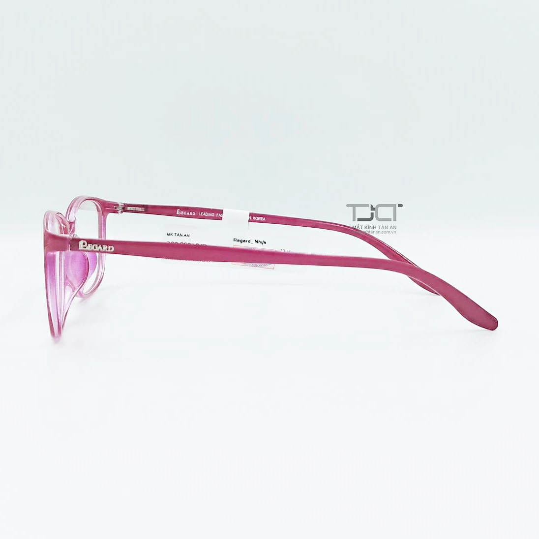 GỌNG KÍNH NHỰA DẼO DÀNH CHO NỮ , NHẸ, MÀU ĐỎ , HÀNG CHÍNH HÃNG HÀN QUỐC REGARD R880-RED