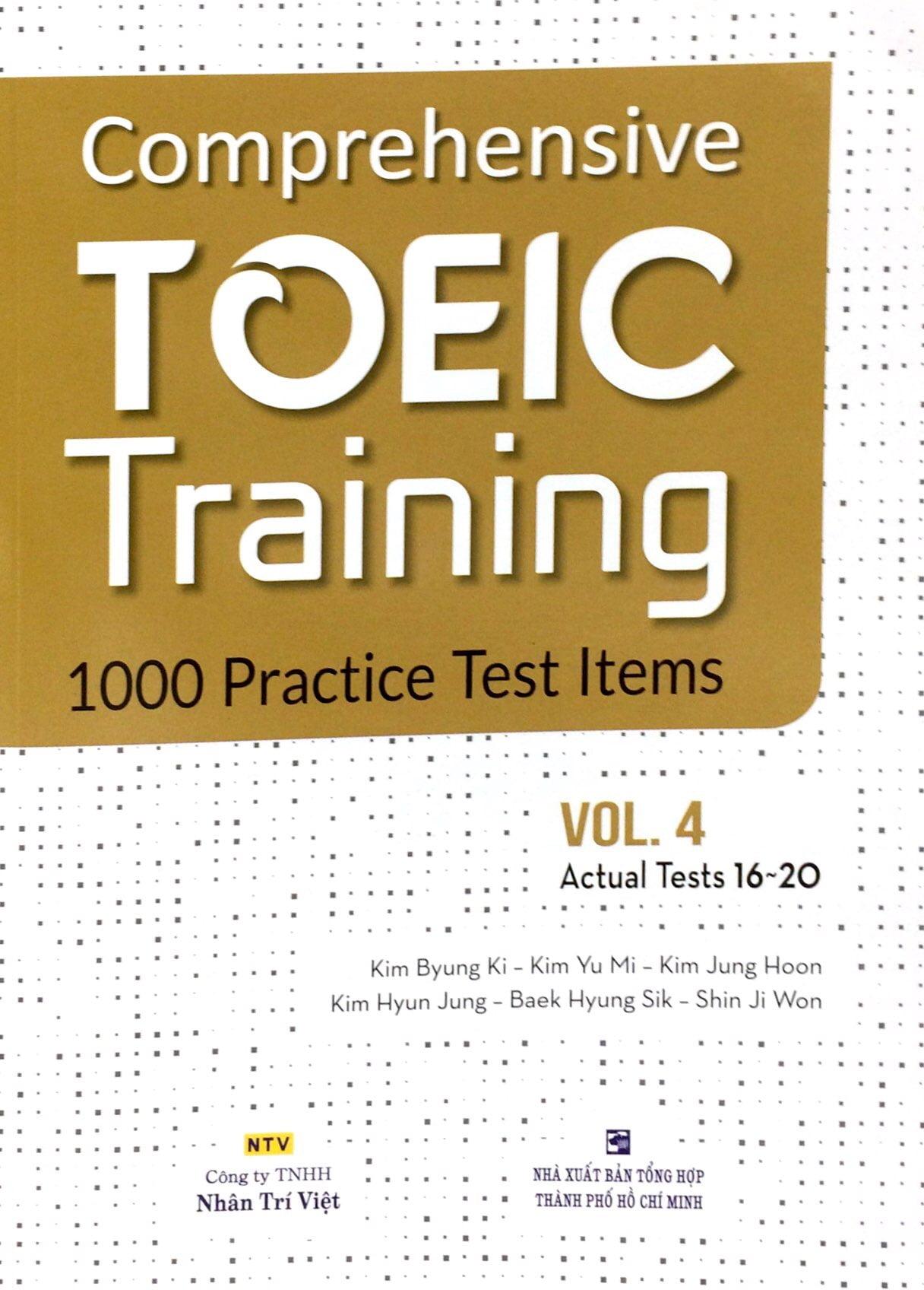 Comprehensive Toeic Training 1000 Practice Test Items (Vol 4) - Kèm CD
