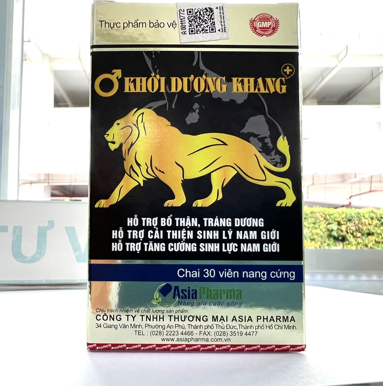 Viên uống bổ thận tráng dương Khởi Dương Khang Asia Pharma hỗ trợ tăng cường sinh lý nam - Hộp 30 viên