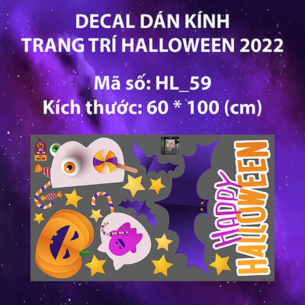 DECAL TRANG TRÍ HALLOWEEN 2022 COMBO VUI LỂ HALLOWEEN