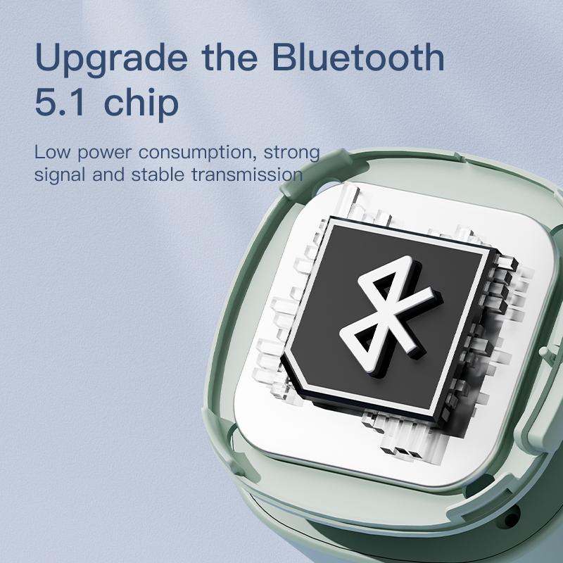 Loa dây đeo cổ bluetooth loa không dây có thể đeo được hộp âm thanh di động ngoài trời có thể gập âm nhạc bass với đèn LED Color: Pink