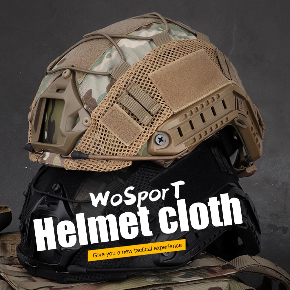 Vải Nylon Chống Mài Mòn Mũ Bảo Hiểm Lưới Bao Chống Trầy Xước Airsoft Mũ Bảo Hiểm Có Nhanh MH PJ BJ Mũ Bảo Hiểm CS Bóng Sơn Wargames Color: Helmet Cover 08