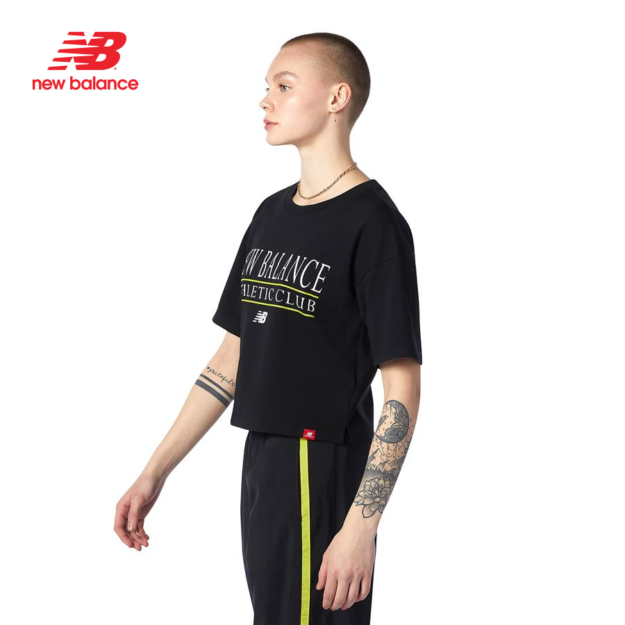 Áo thun tay ngắn thời trang nữ New Balance Essentials Athletic Club - WT13509BK (Form Quốc Tế)