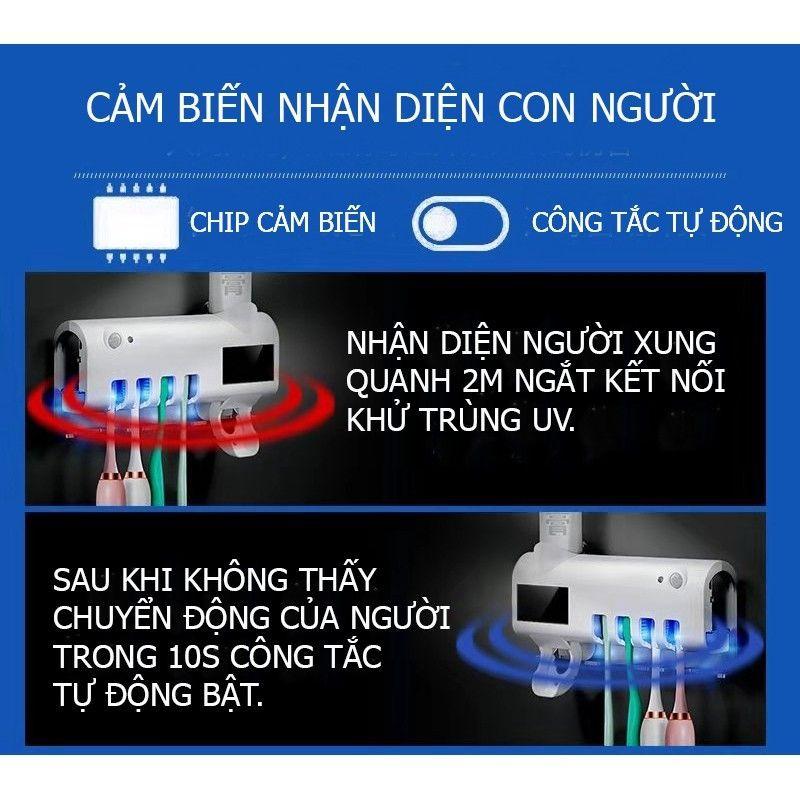 Kệ nhả kem đánh răng thông mình diệt khuẩn