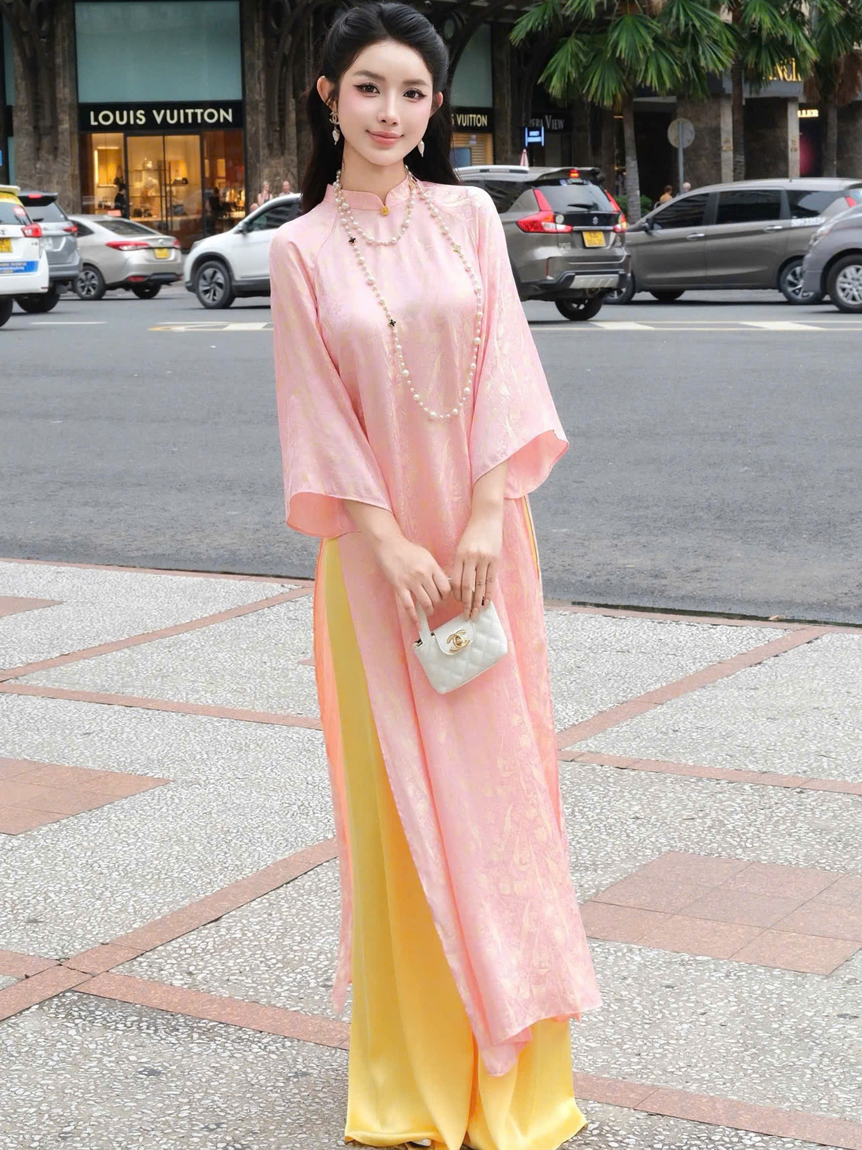 Áo dài Uyên Dao NGADO , áo dài Tết , áo dài cách tân , áo dài truyền thống