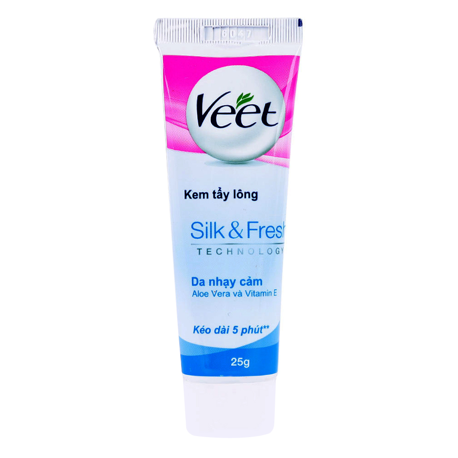 Kem Tẩy Lông Cho Da Nhạy Cảm Veet Silk &amp; Fresh Tuýp (25g)