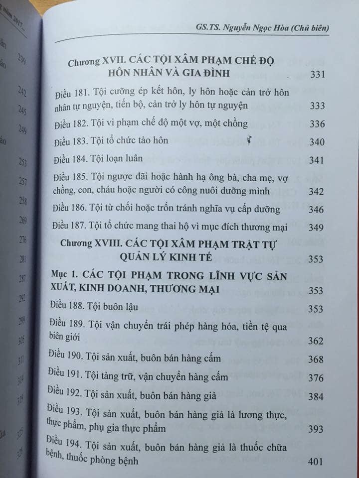 Combo: Bình luận khoa học bộ luật hình sự năm 2015 sửa đổi bổ sung năm 2017 phần tội phạm