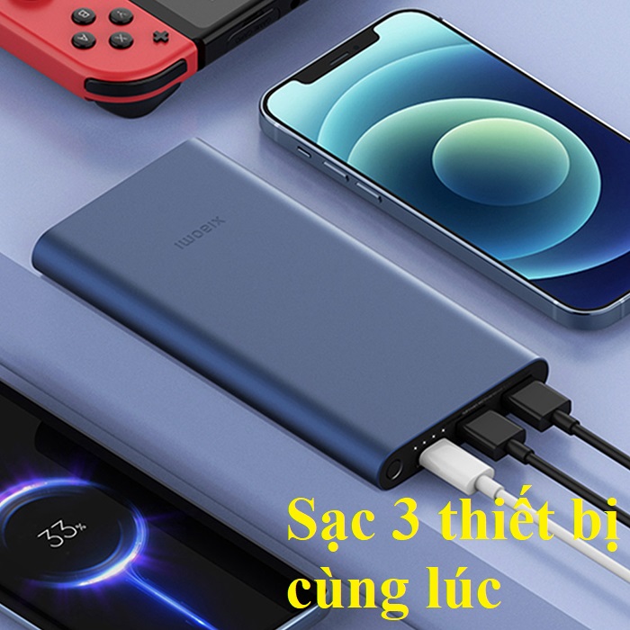 Pin dự phòng sạc nhanh 22.5W 10.000mAh 3 cổng Xiaomi PB100DZM _  hàng chính hãng