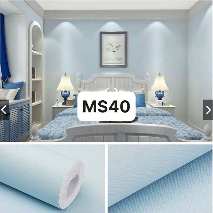Hàng Cao Cấp - 10M Decal Dán Tường Màu Trơn Pastel Sẵn Keo Khổ Rộng 45cm Dài 10 Mét