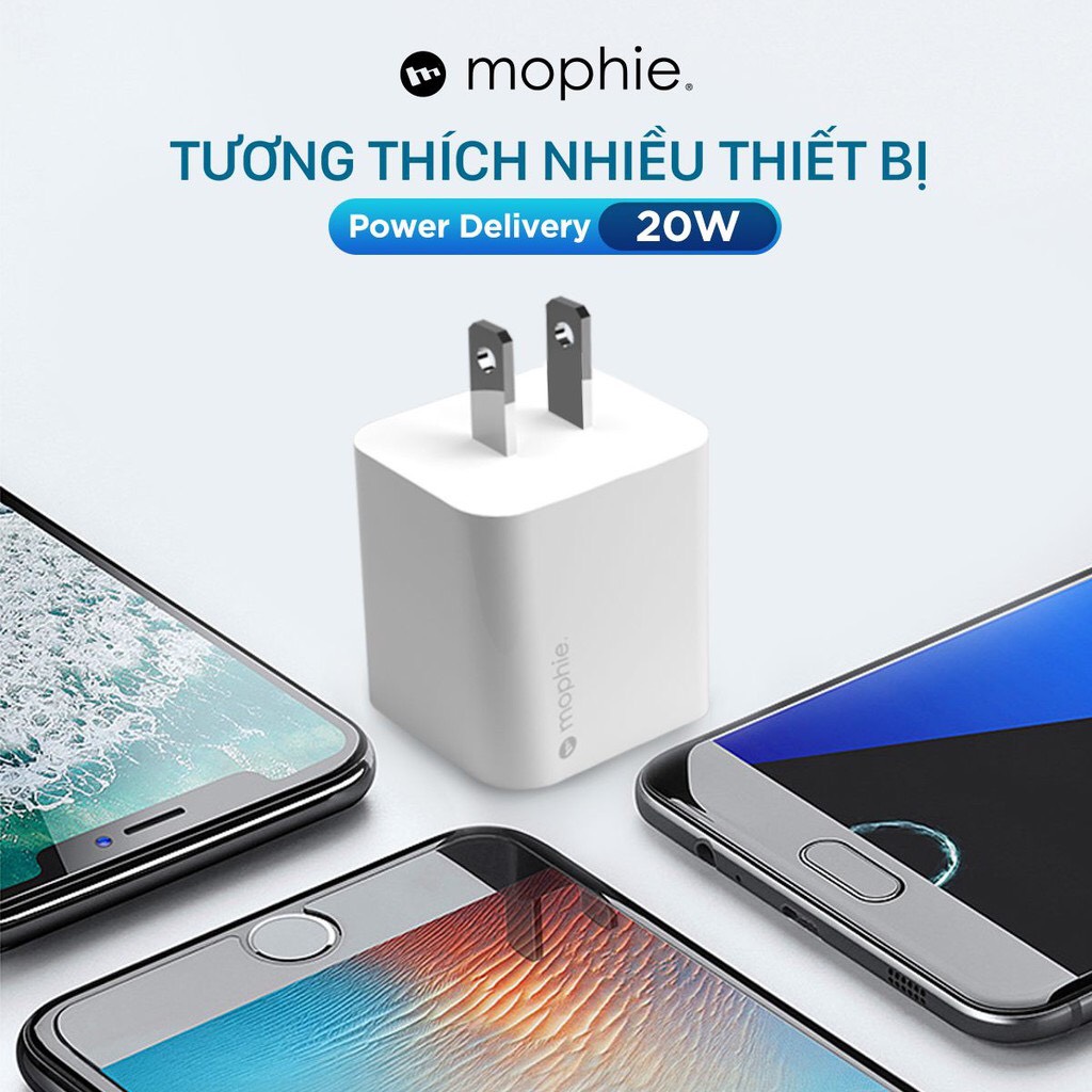 Hình ảnh Sạc nhanh Mophie Power Delivery 20W 1 USB-C - Hàng chính hãng