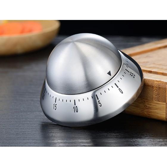 Đồng hồ hẹn giờ nấu ăn DH85 Taiwan inox 304 sáng bóng đếm ngược thời gian nấu có chuông báo dùng trong nhà bếp Hcm