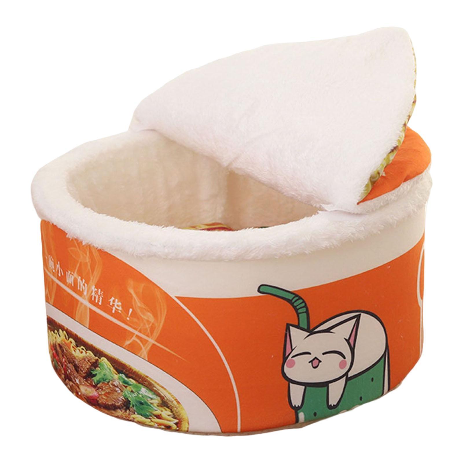 Cave House Tent Mat with Lid with Cushioned Pillow Cat Beds for Indoor Cats