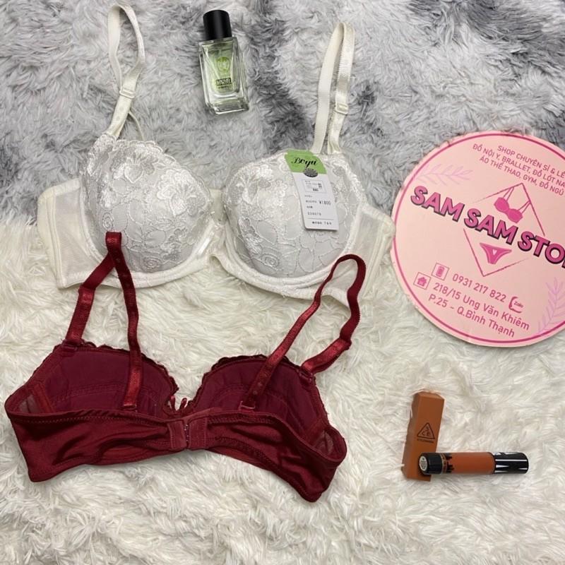 Áo Lót Ren, Áo Ngực Không Mút, Có Gọng Hàng VNXK. Size áo 34.36.38.40.