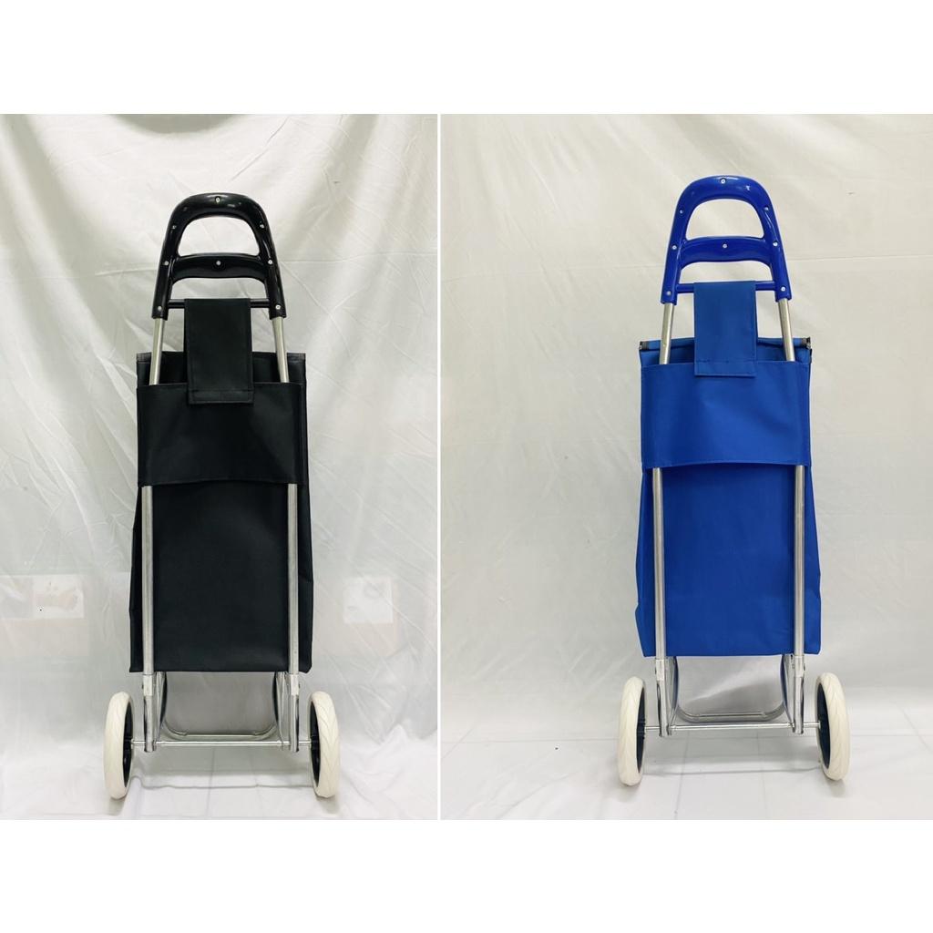 Xe kéo đi chợ gấp gọn Giỏ vải chống thấm siêu nhẹ tiện lợi có thế tháo rời Xe cao 93cm