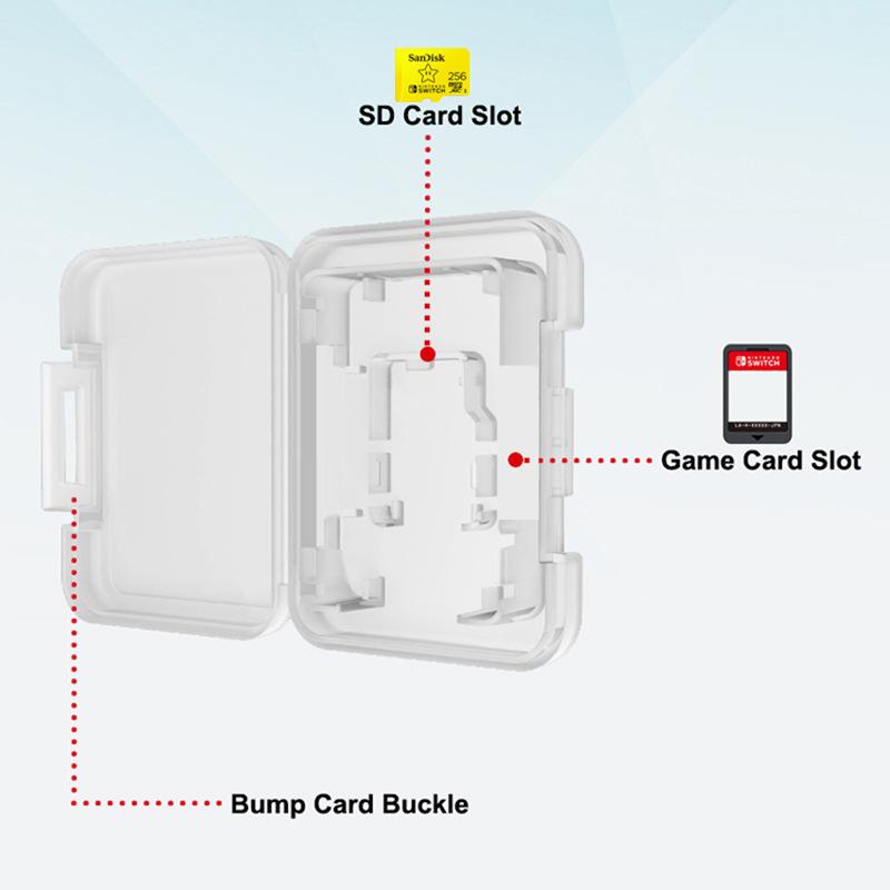 Hộp thẻ trò chơi bỏ túi mini mini Micro SD TF lưu trữ Hộp hiển thị Hộp hiển thị cho Nintendo Switch Series Protective Cover Màu sắc: 1PC