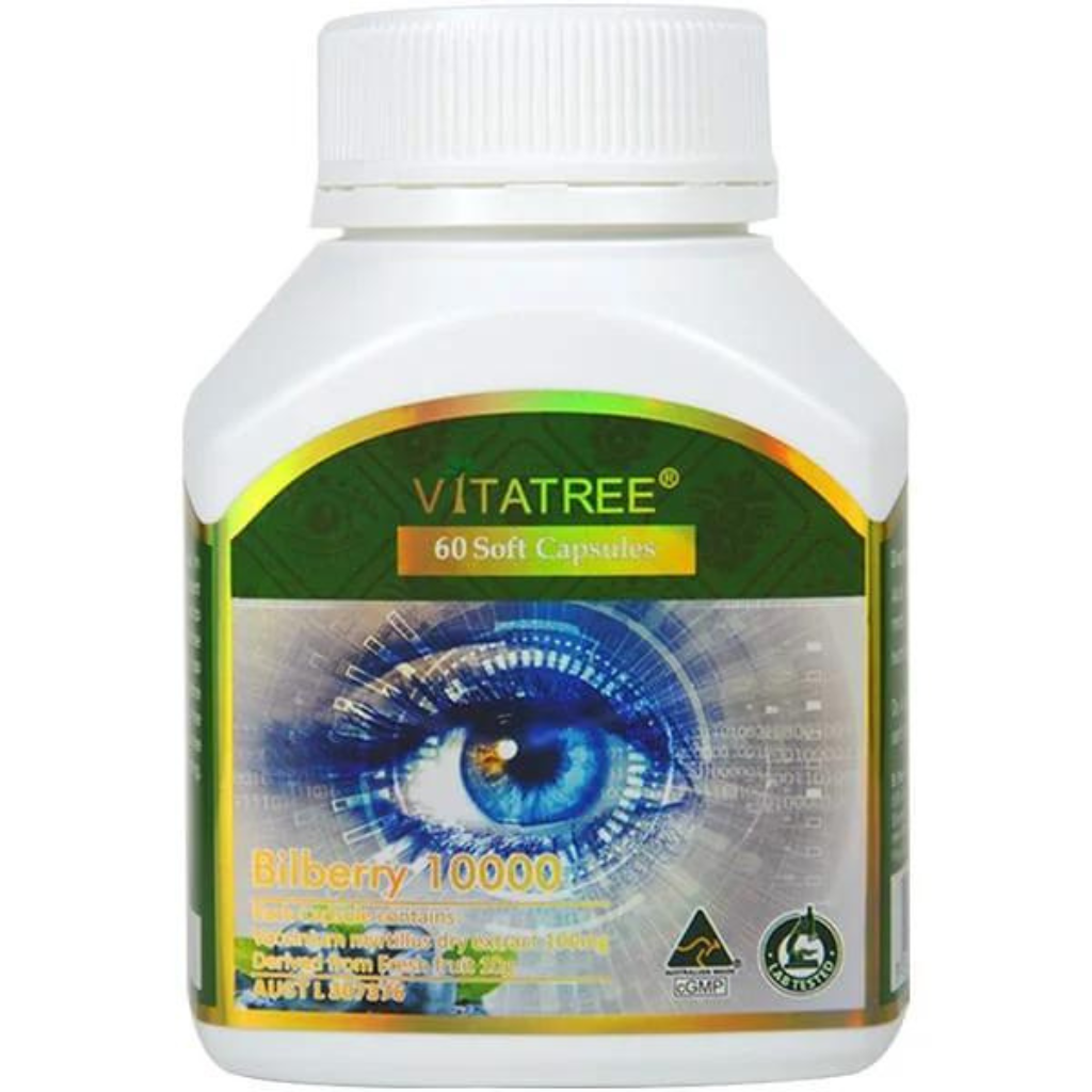 Viên uống bổ mắt Vitatree Bilberry 10000mg