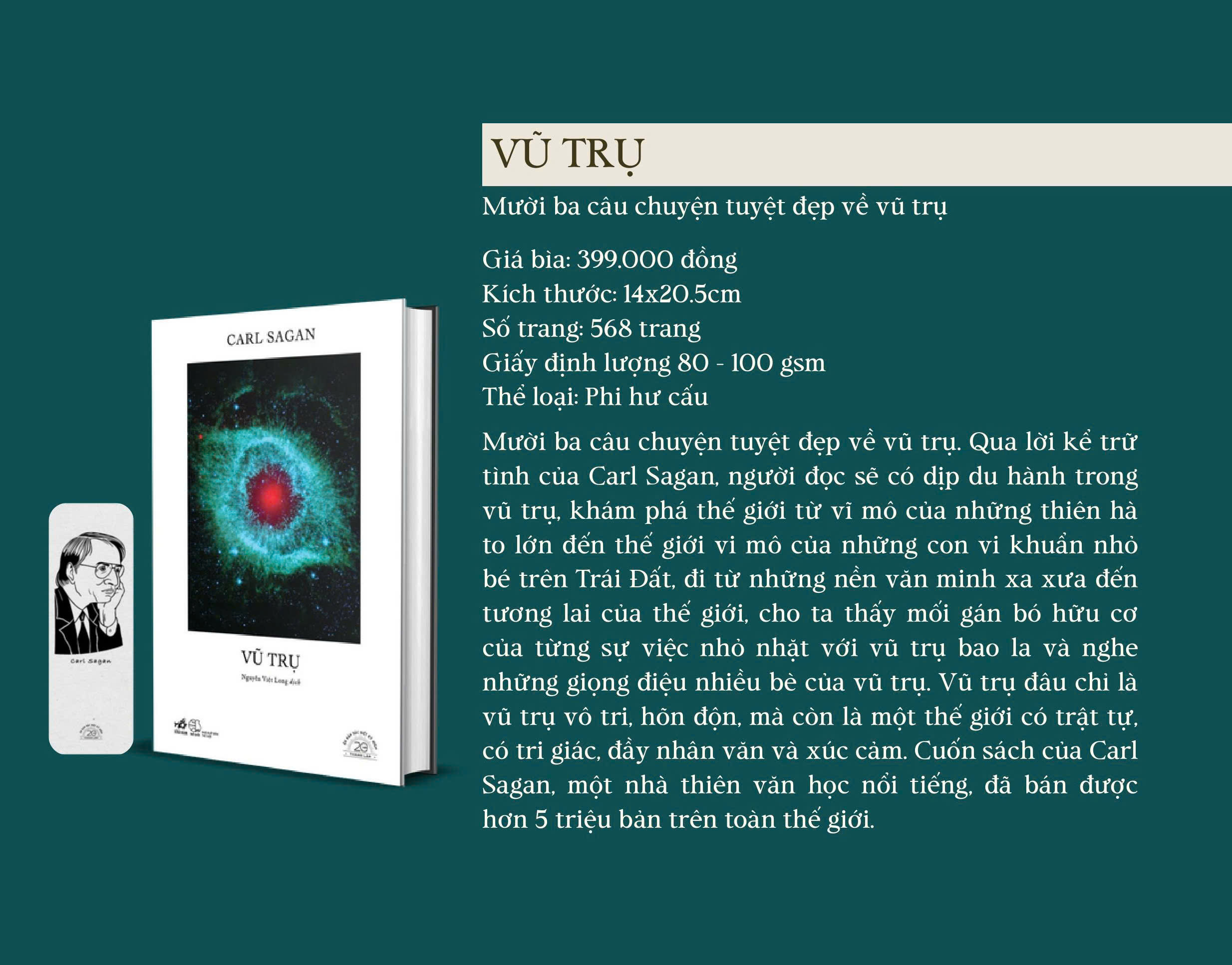 (Ấn bản đặc biệt kỷ niệm 20 năm Nhã Nam) VŨ TRỤ – Carl Sagan - Nhã Nam