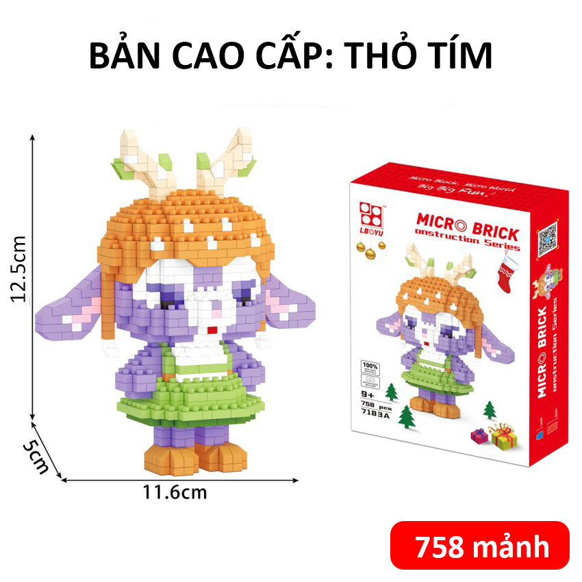 Đồ Chơi Lego 3D Nhân Vật Hoạt Hình Giáng Sinh Lắp Ráp Mô Hình Độc Đáo