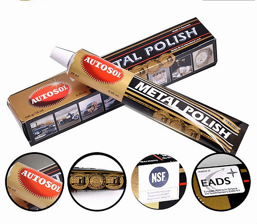 Kem đánh bóng kim loại Metal Polish đa năng tẩy bóng inox, đồng, nhôm..50ml - Hàng chính hãng