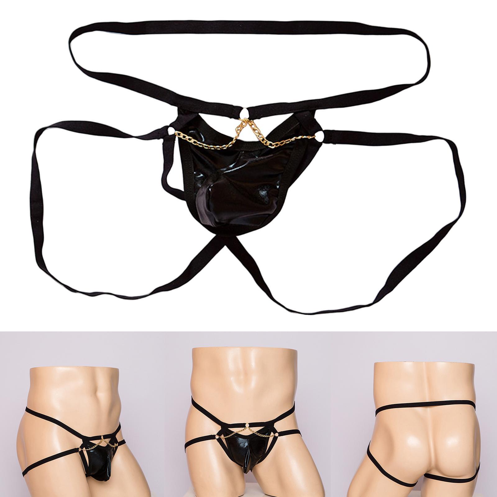 Mens Jockstrap Underpant Elastic Low  Underwear Pouch Breathable Panties