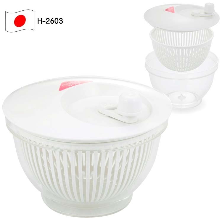 Rổ quay rau 360º Yamaken Kogyo Smart Bowl 1.7L - Hàng nội địa Nhật Bản nhập khẩu chính hãng