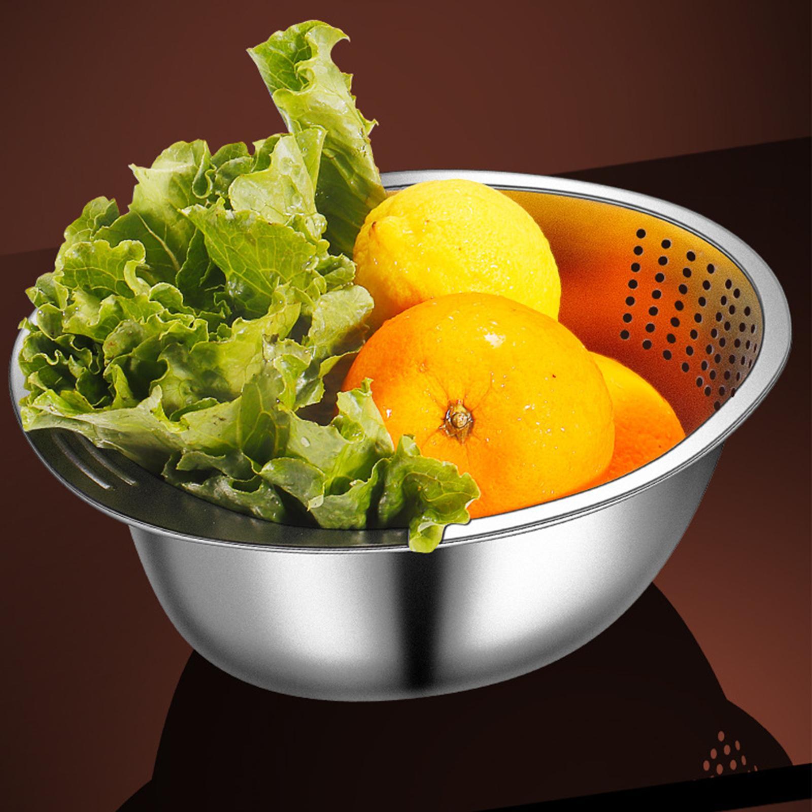 Kitchen Colander Strainer, Rice Strainer Basket , Food Cleaning Strainer
