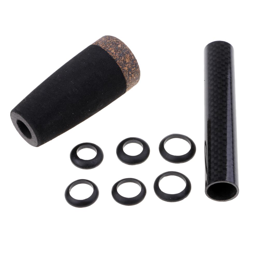 Fishing Rod Cork Handle with Reel Seat Set Rod Building and Repairs
