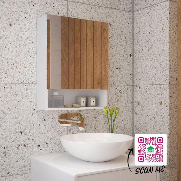 TỦ GƯƠNG TREO NHÀ TẮM, TỦ GƯƠNG PHÒNG TẮM SMHOME NT02