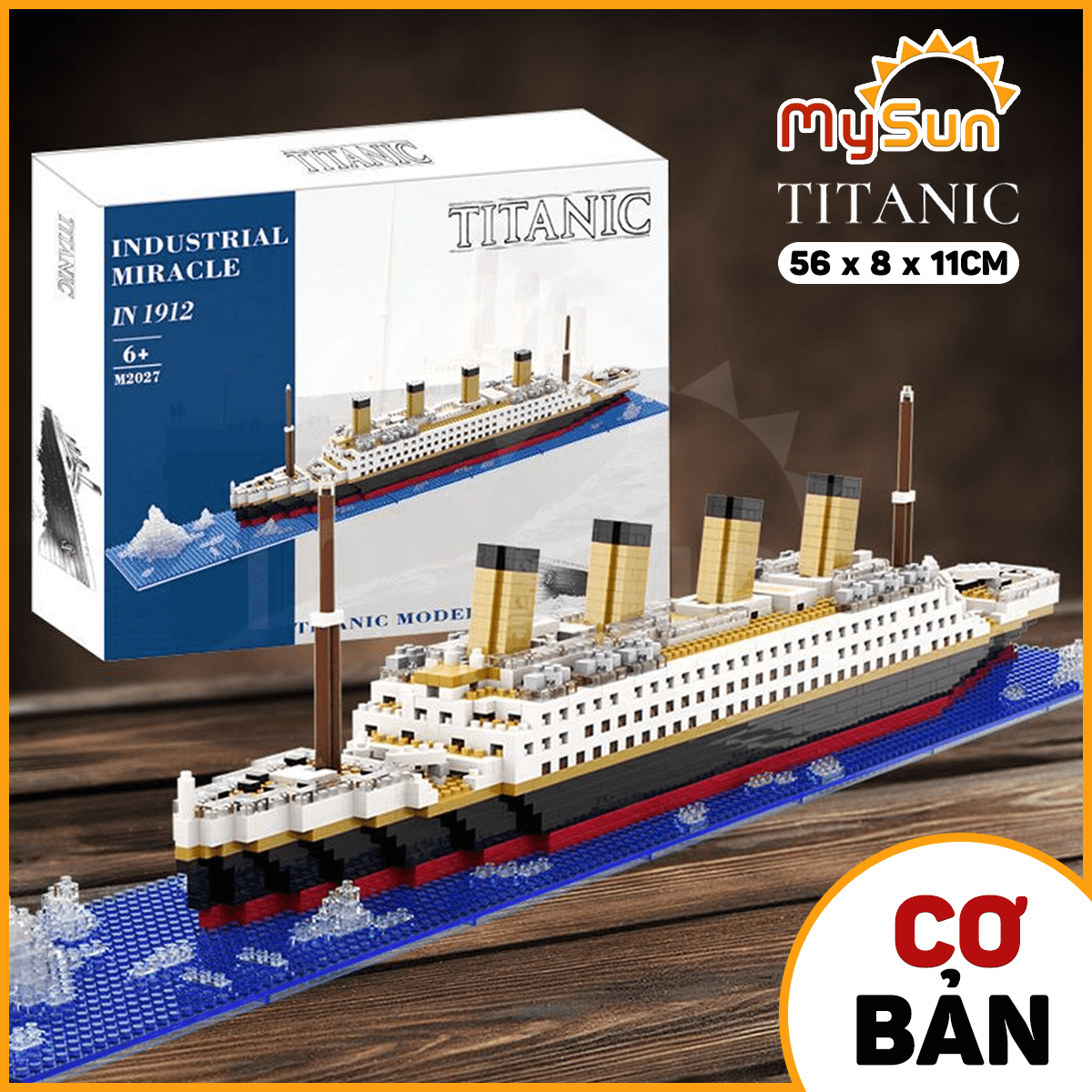 Mô hình tàu TITANIC đồ chơi khổng lồ lắp ráp bằng nhựa bộ xếp ghép hình thuyền cho bé MySun