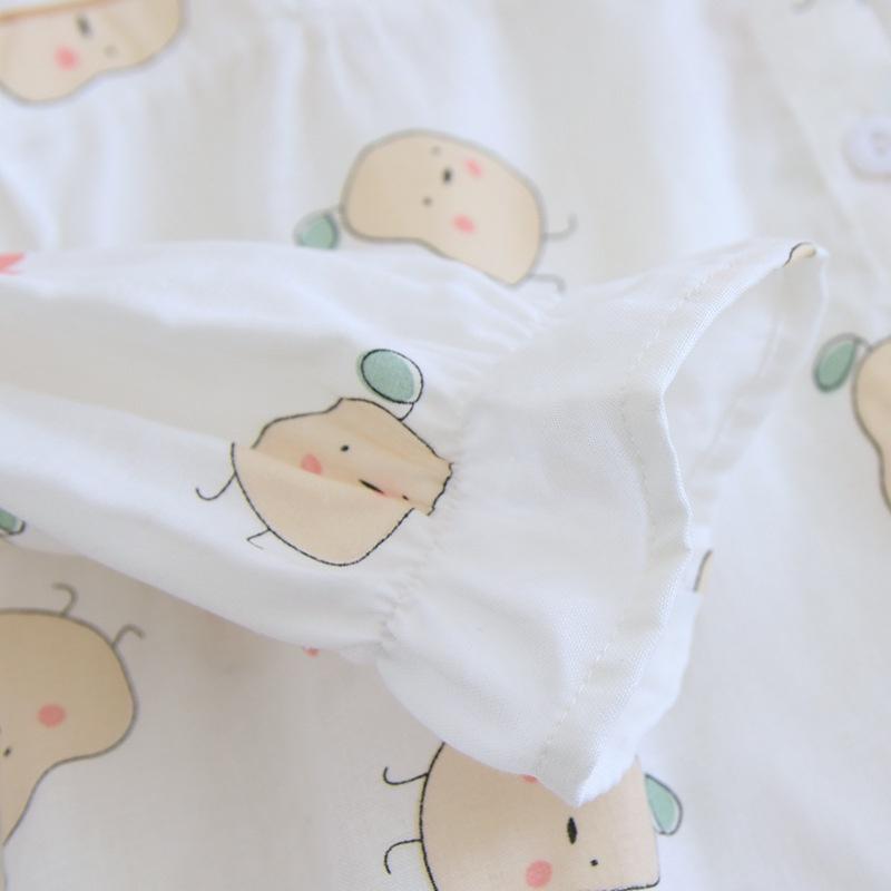 Pijama sau sinh, Đồ bộ bầu và cho con bú AZ22 chất liễu xô đũi mềm mại mặc hè và thu đồng