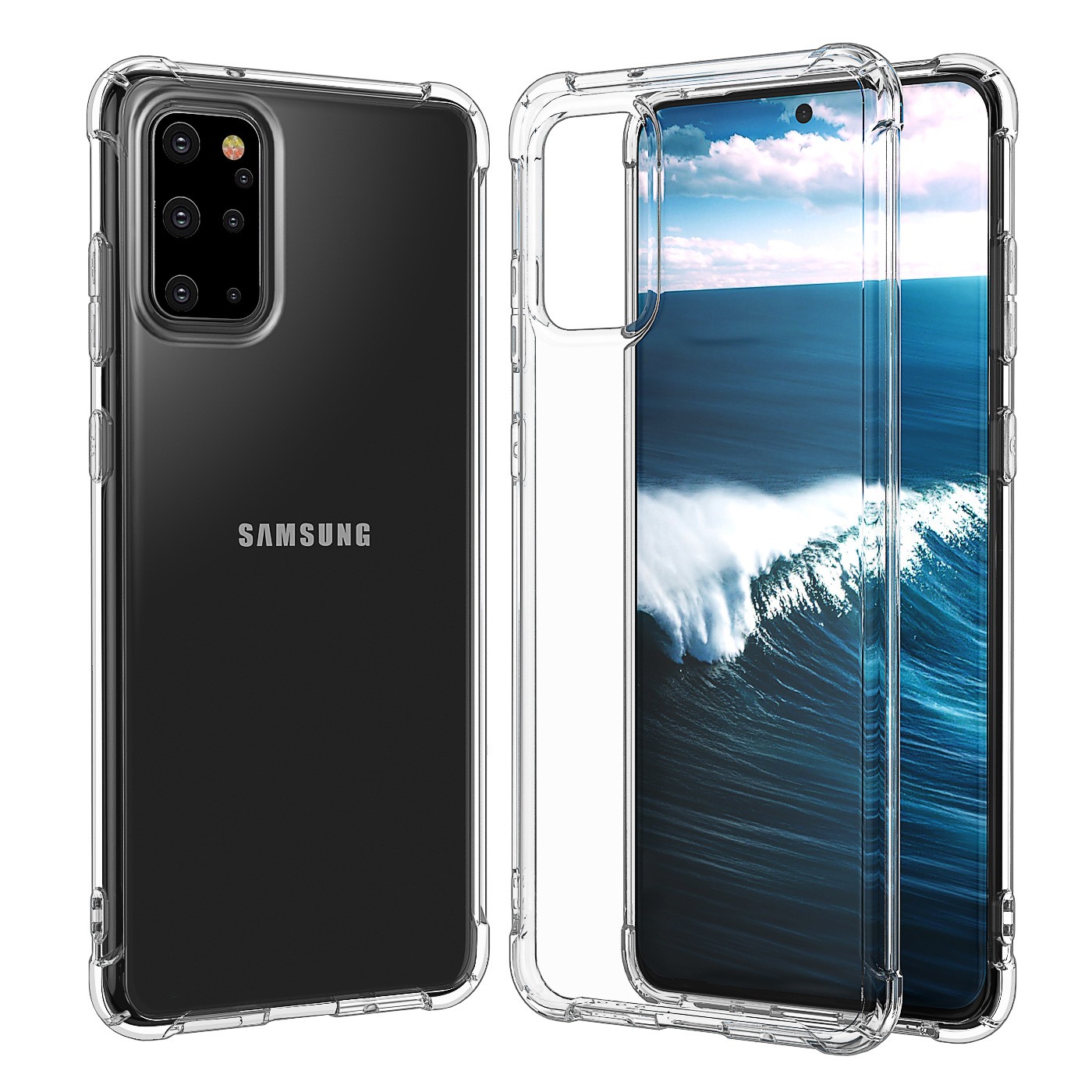 Ốp lưng cho Samsung Galaxy S20 chất liệu silicon dẻo trong chống sốc cao cấp