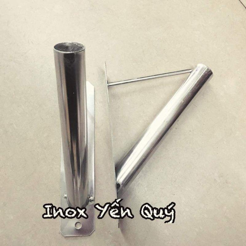 Giá treo cờ bằng inox - giá cắm cờ bắt tường