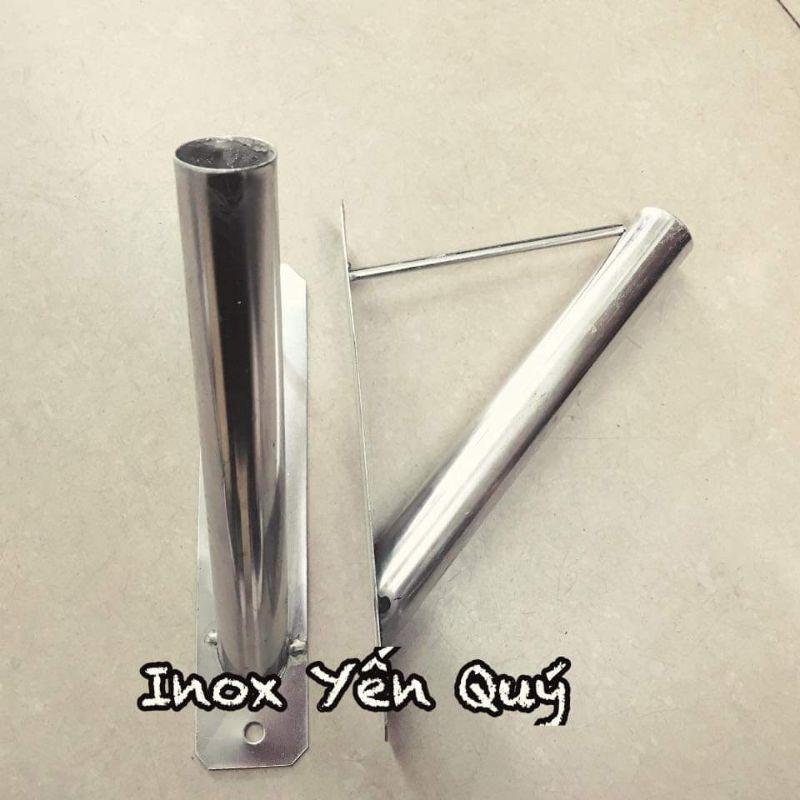 giá treo cờ bằng inox - giá cắm cờ bắt tường