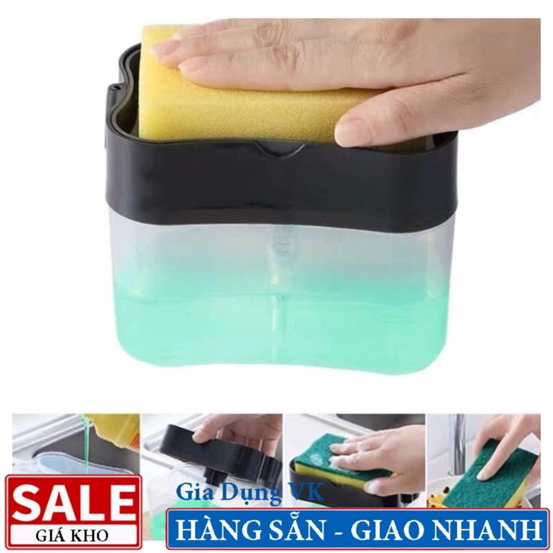 Hộp Đựng Nước Rửa Chén Và Miếng Rửa Chén Bát 2 in 1