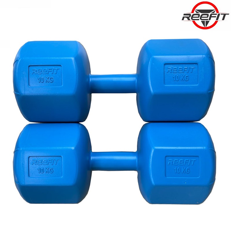 Bộ 2 vỏ tạ tay nhựa bát giác 12kg REEFIT