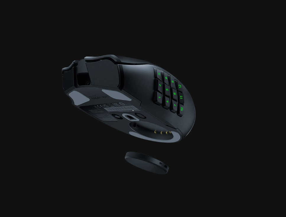 Chuột Gaming không dây Razer Naga V2 Pro | Không dây | 90 Triệu lần nhấn | 30000 DPI | 22 nút lập trình | 134g | Hàng Chính Hãng