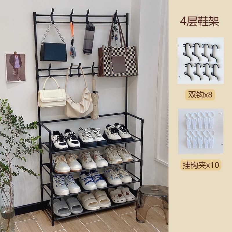 Kệ chữ L để giày siêu xinh, treo đồ