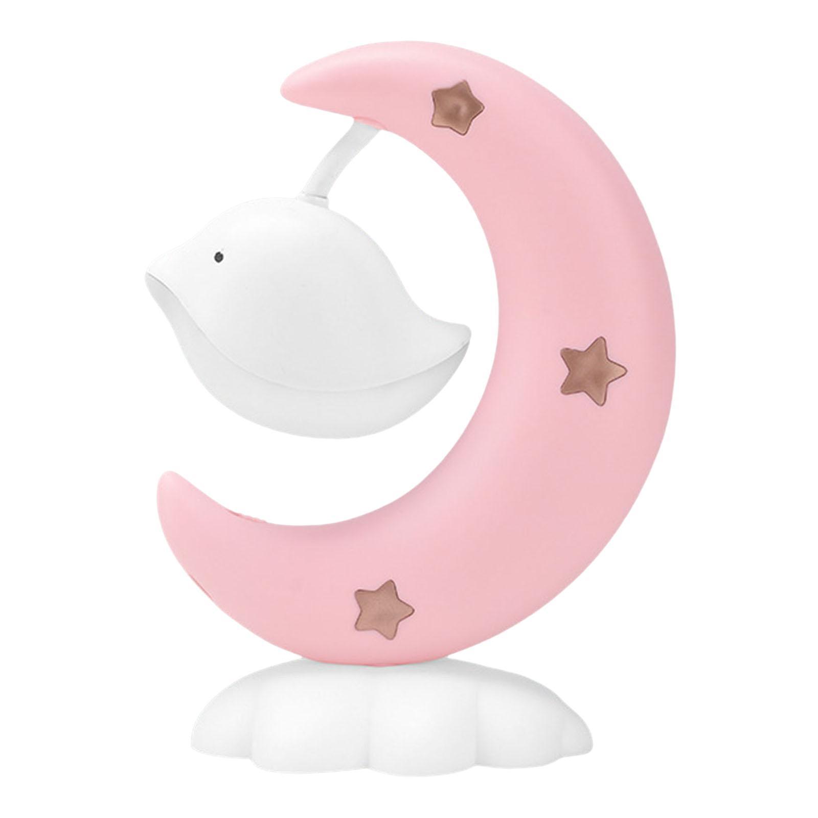 Night Light Ornament Rotatable Rechargeable for Cafe Dormitory Office Desk