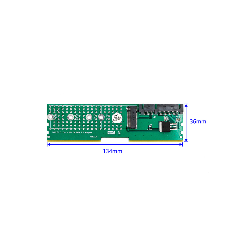 Bộ Điều Hợp DDr M.2 Ngff B-Key SSD Sang SATA Khe Cắm Mở Rộng Bo Mạch Cho Thẻ Raiser Riser 2230 2242 2260 2280 M2 SSD