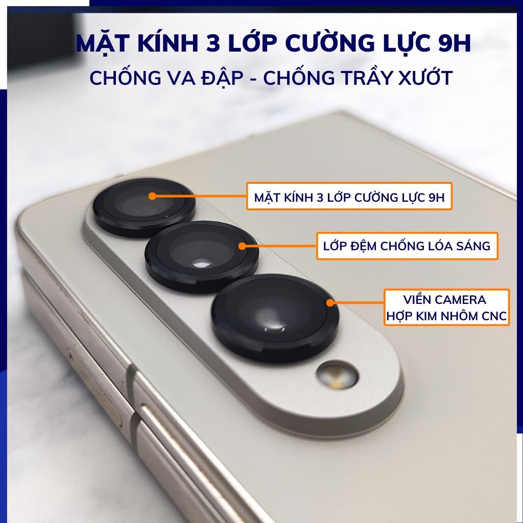 Cường lực camera z fold 4 z flip 4 KUZOOM viền nhiều màu chất lượng rõ nét phụ kiện huỳnh tân store