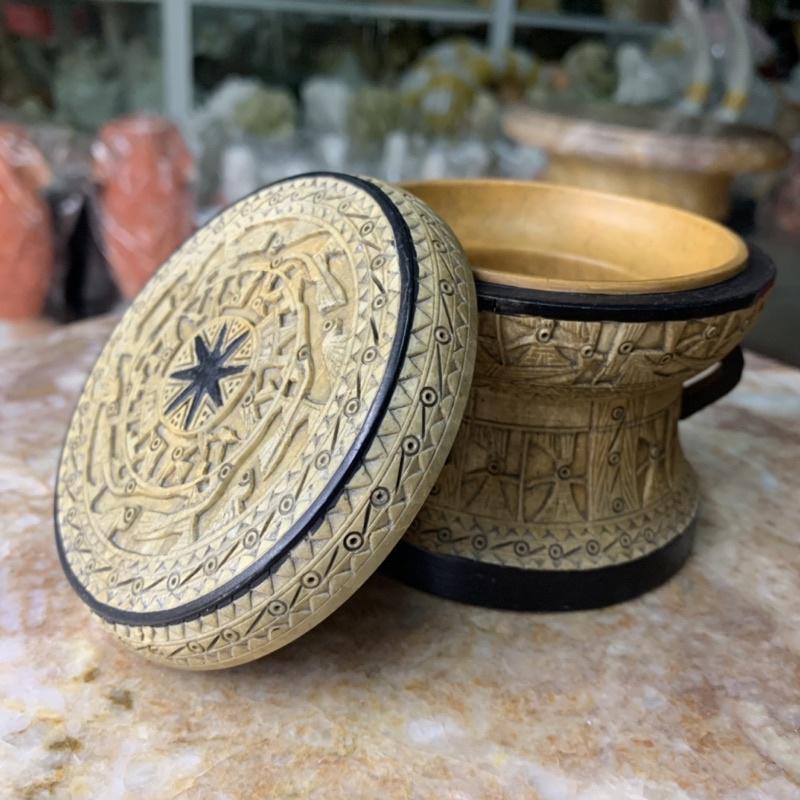 Trống Đồng Đá Hoa Cương - cao 8cm